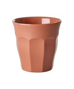 RICE beker terra, melamine, medium cup, beker, kinderservies, servies, terra, rice, wonderzolder.nl
