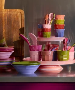 RICE bekerset Solid Colors, melamine, beker, cup, medium cup, bekerset, solid colors, rice, wonderzolder.nl
