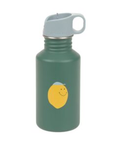 Lassig drinkfles happy fruits lemon, RVS, RVS drinkbeker, happy fruits, lemon, citroen, lassig, wonderzolder.nl