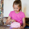 Engelpunt etui milkshake magic, etui, pencil case, milkshake, roze, paars, engel., engelpunt, wonderzolder.nl
