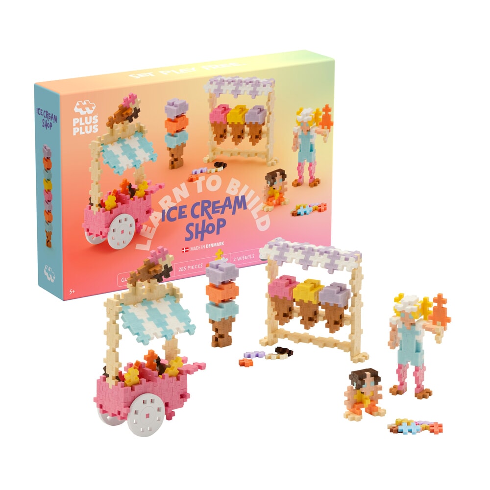 Plus Plus Learn to Build Ice Cream Shop