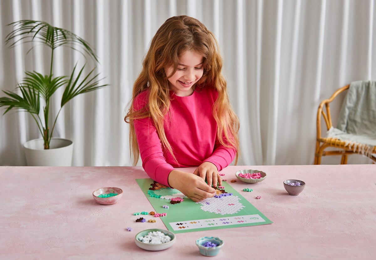Plus-Plus Puzzle by Number Ice Cream Cones