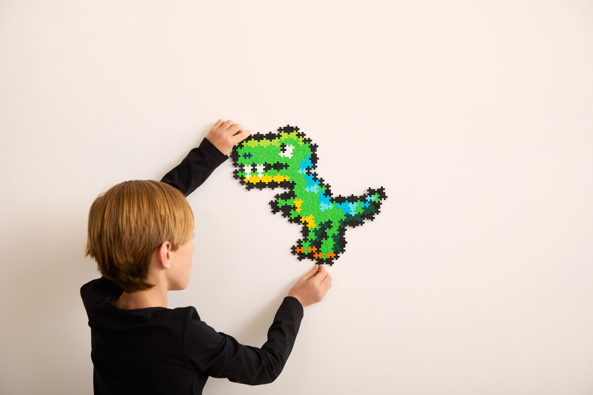 Plus-Plus Puzzle by number T-Rex