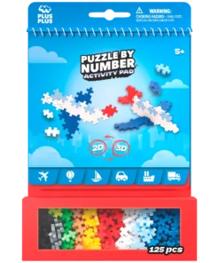 Plus Plus activity pad met voorbeelden boekje en 125 bouwstukjes