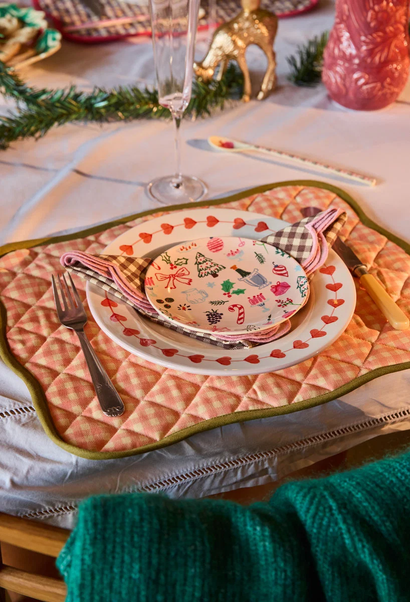 RICE cake plate xmas galore