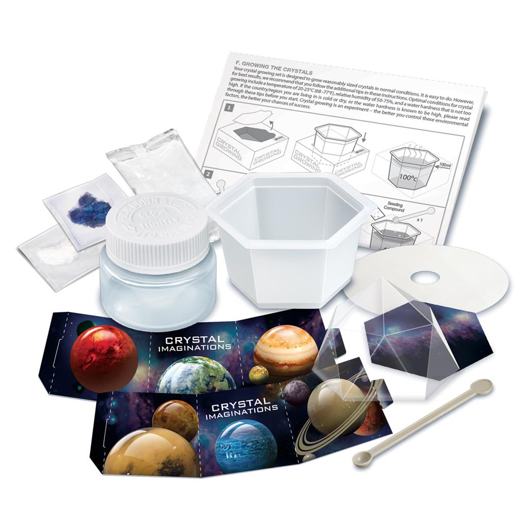Groeikristal 4M laat je eigen kristal groeien met deze set