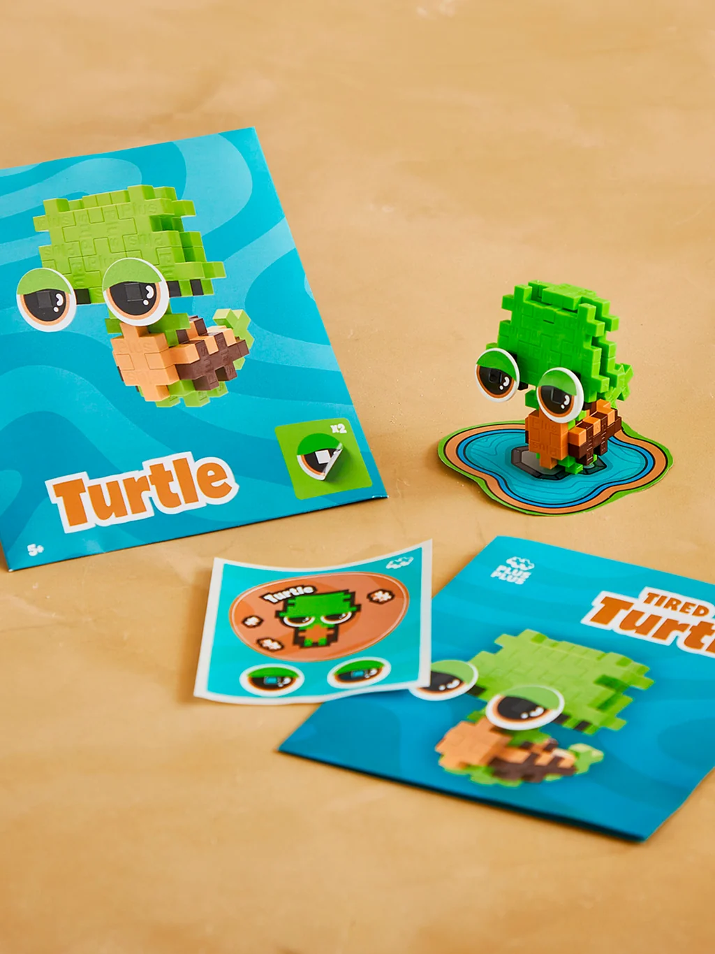 Plus Plus Pet Packet Turtle met 39 stukjes