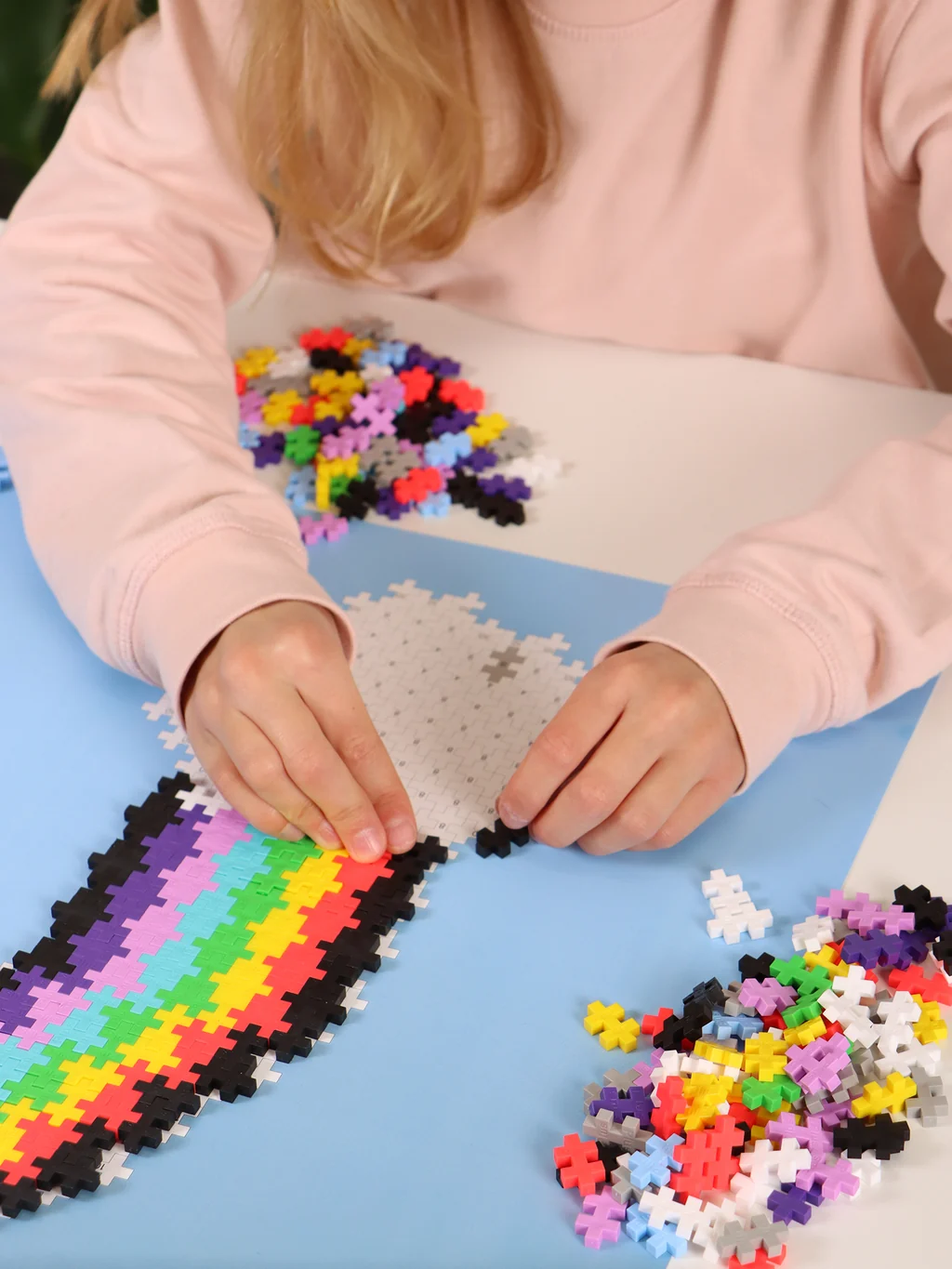 Plus Plus Puzzle by Number Rainbow set van 500 stukjes