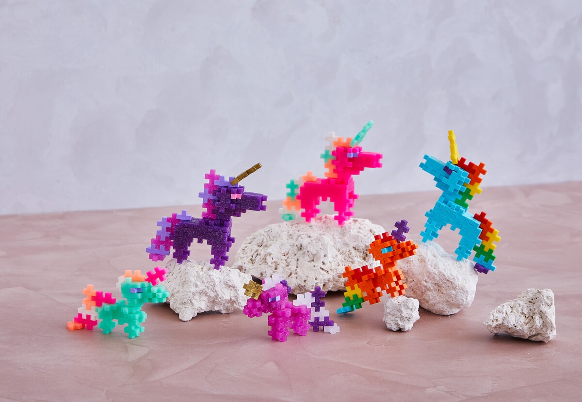 Plus-Plus Glitter Unicorn tube 100 stuks