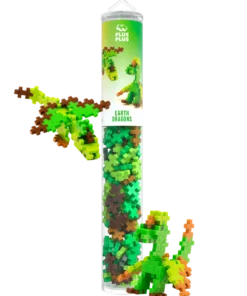 Plus Plus tube Earth Dragons met 100 stukjes